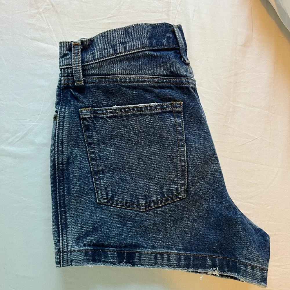 Abercrombie & Fitch Dark Blue Jean Shorts - Picture 5 of 7